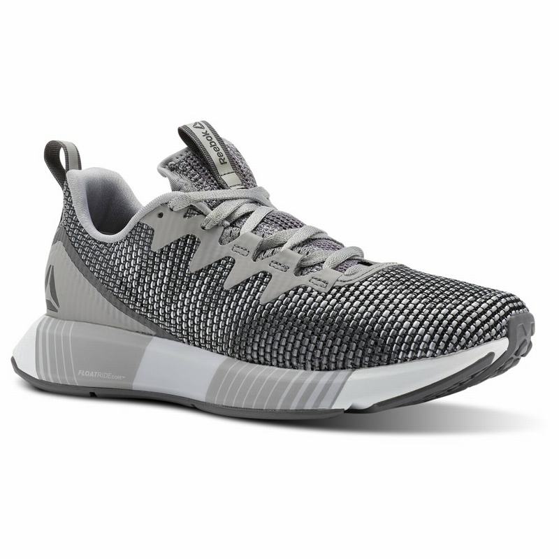 Adidasi Alergare Reebok Fusion Flexweave® Dama Gri/Gri Inchis/Albi Romania DM2607CL
